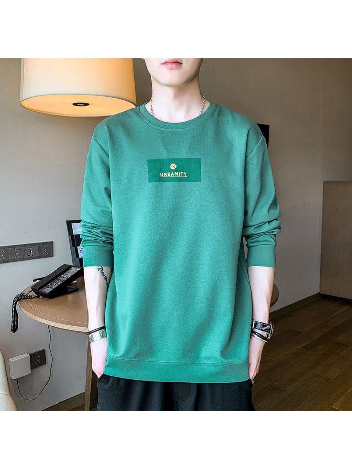 summer men's short sleeve T-shirt trendy men's round neck Pullover striped half sleeve t-shirt men's thin top 