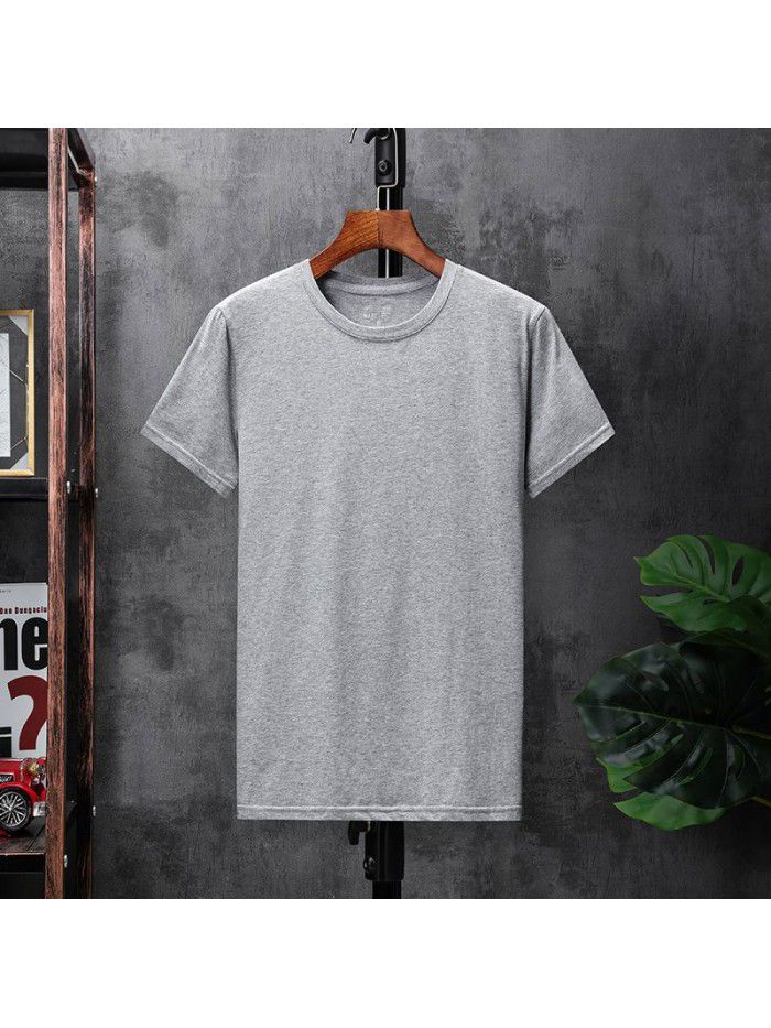 Summer new short sleeve T-shirt  men's t-shirt men's round neck casual half sleeve bottom shirt fashion brand top 