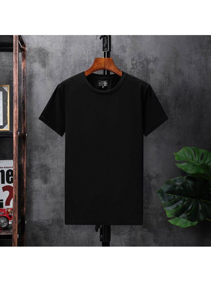 Summer new short sleeve T-shirt  men's t-shirt men's round neck casual half sleeve bottom shirt fashion brand top 