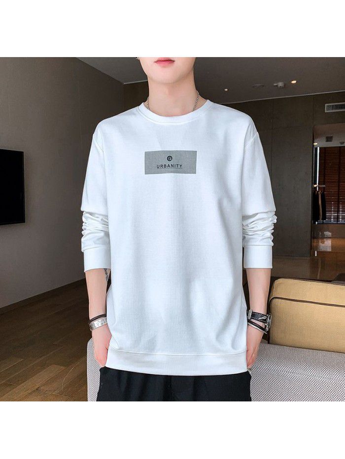 summer men's short sleeve T-shirt trendy men's round neck Pullover striped half sleeve t-shirt men's thin top 