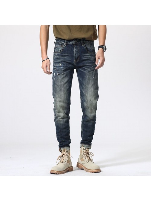 New jeans in spring and summer of  men's fash...