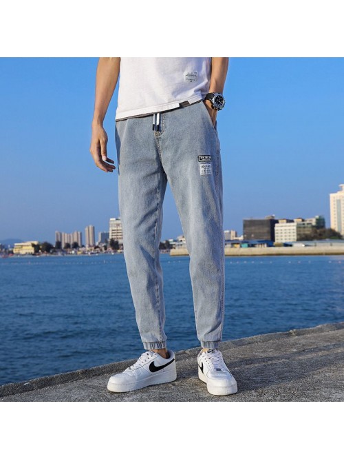 Summer thin fashion jeans men's loose large H...