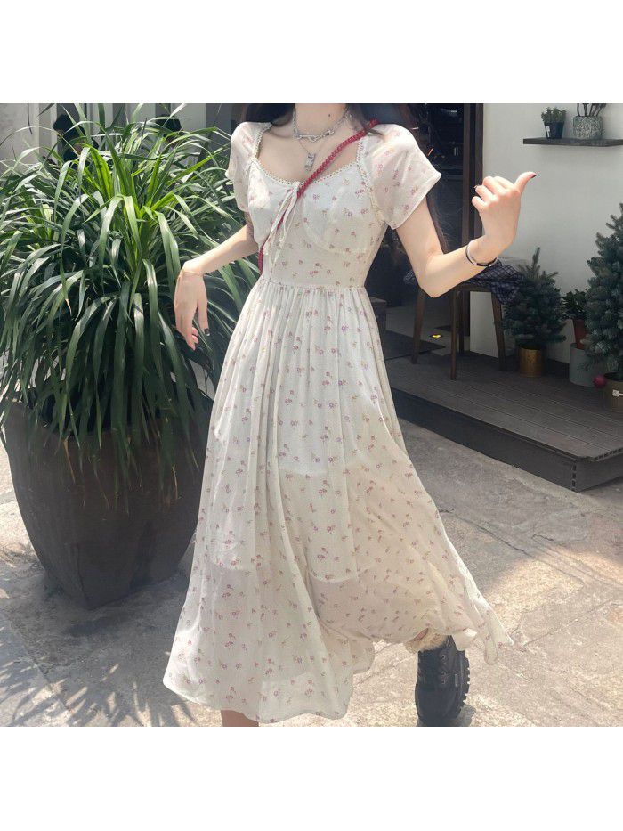  Molly in the heart white moonlight long and short black rice white 2 color Jasmine thin waist dress 