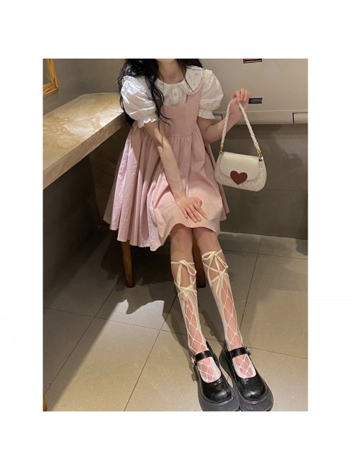 Age reducing temperament [good girl] strap dress  ...