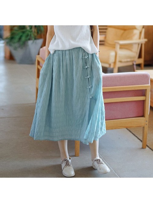 Retro women's skirt spring and summer  new Ch...