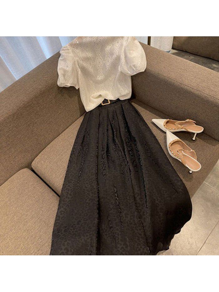 early spring new women's chic long skirt fashionable temperament celebrity small fragrance suit dress summer fashion 
