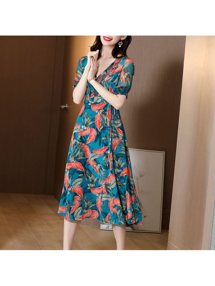 Foreign style silk dress  new summer lady's popular skirt 