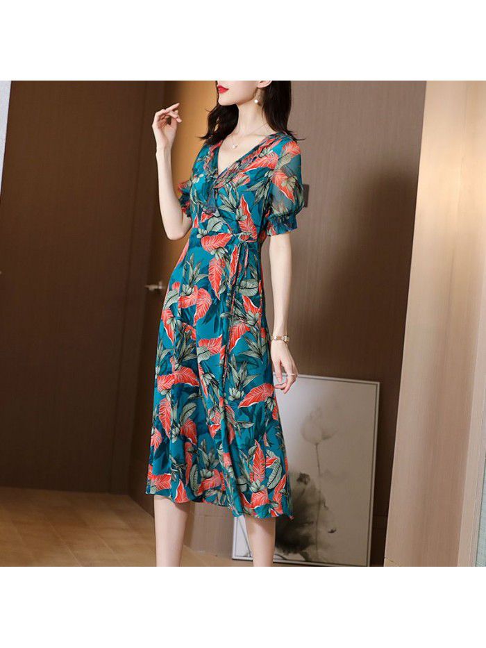 Foreign style silk dress  new summer lady's popular skirt 