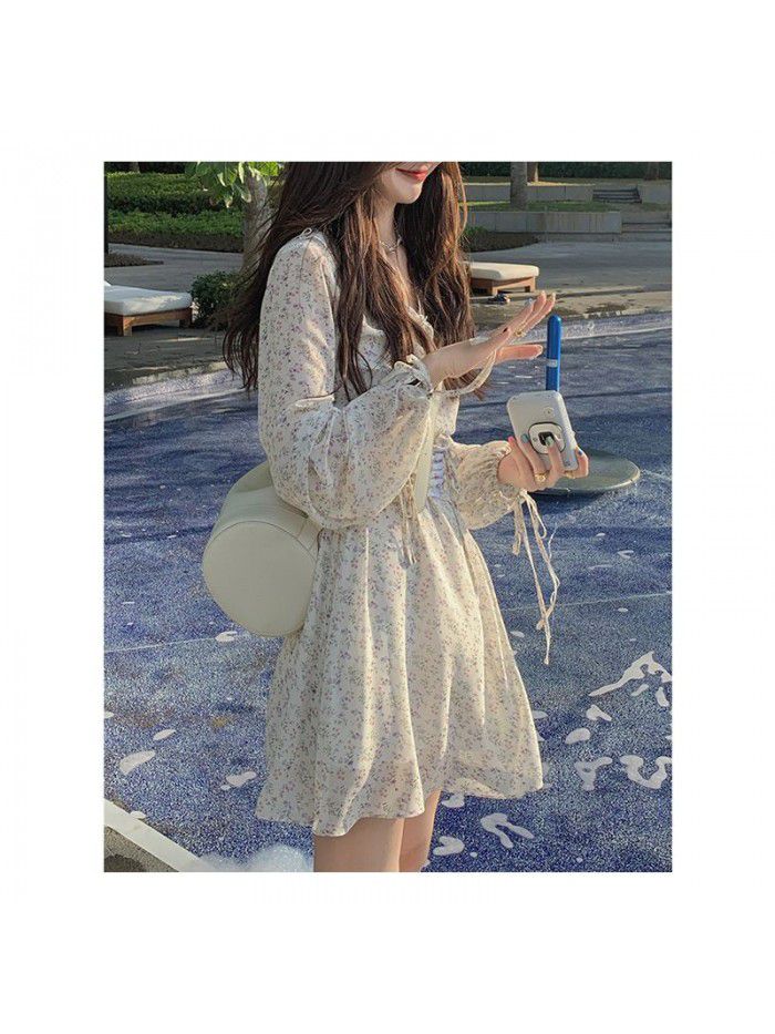 3 / 0510:00am new V-Neck long sleeve high waist skirt 
