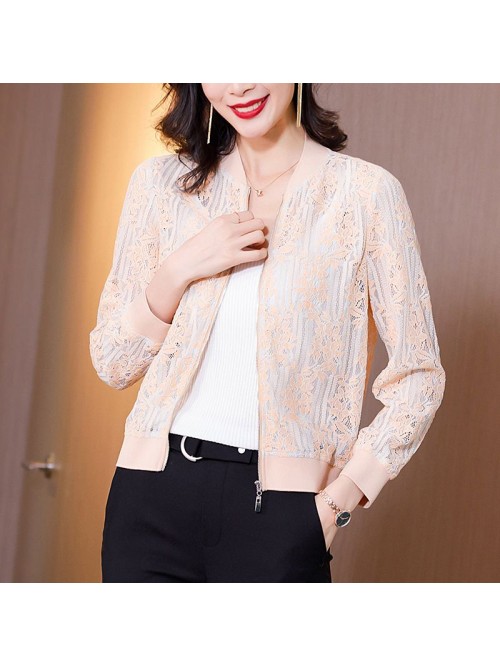 early spring new jacket stand collar long sleeve b...