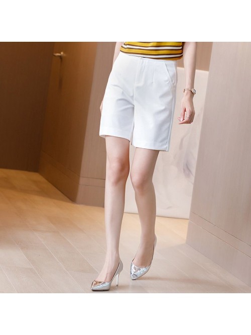 White shorts women's summer  new summer high ...