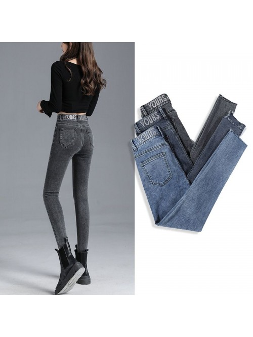 Real shot high waist jeans women's new spring...