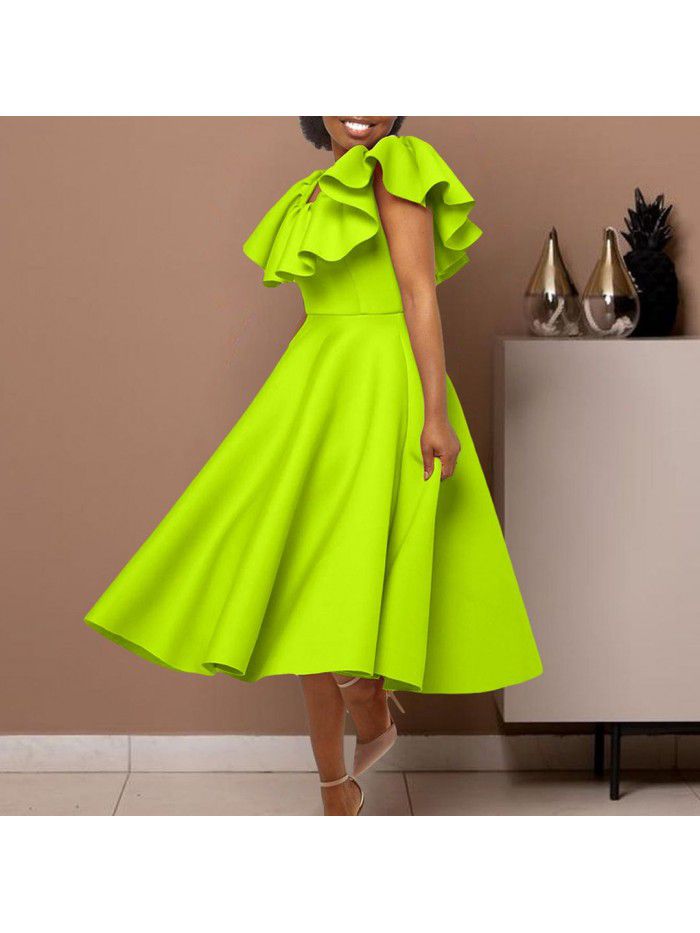 Fashion temperament peplum large skirt pendulum banquet dress skirt dress