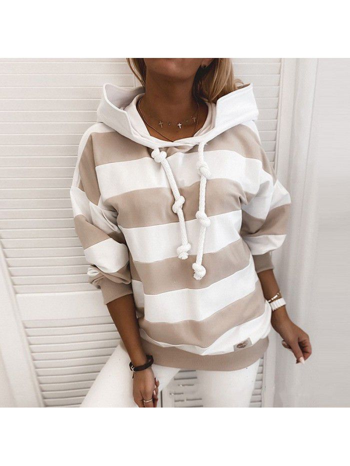 Autumn Thick Stripe Women's Thin Sweater Women's Top