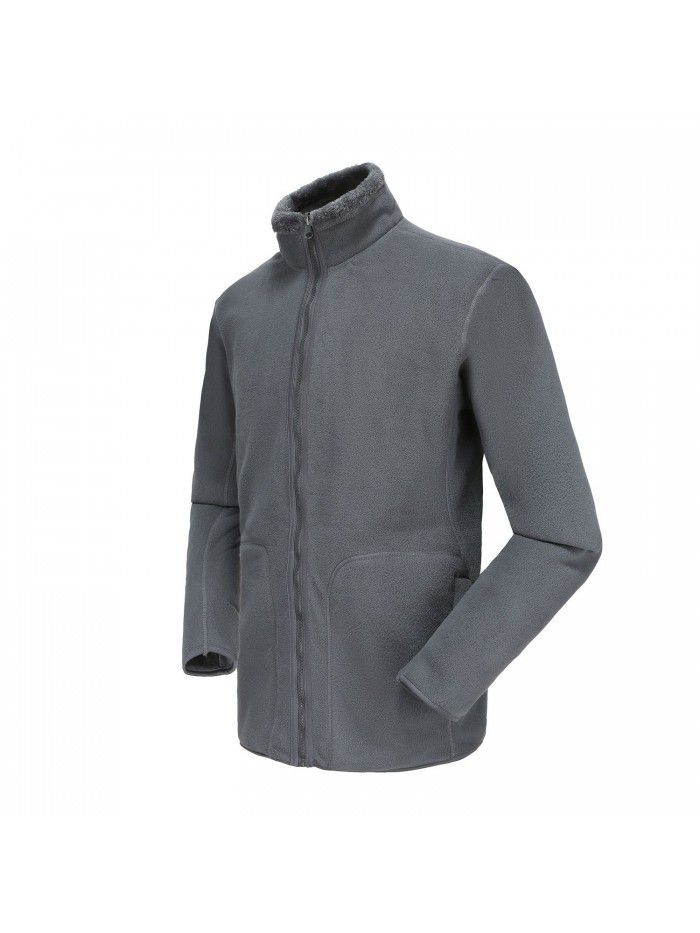 Coral velvet household outer garment worn on both sides for couples in autumn and winter, plush and thickened double faced fleece cardigan jacket for women