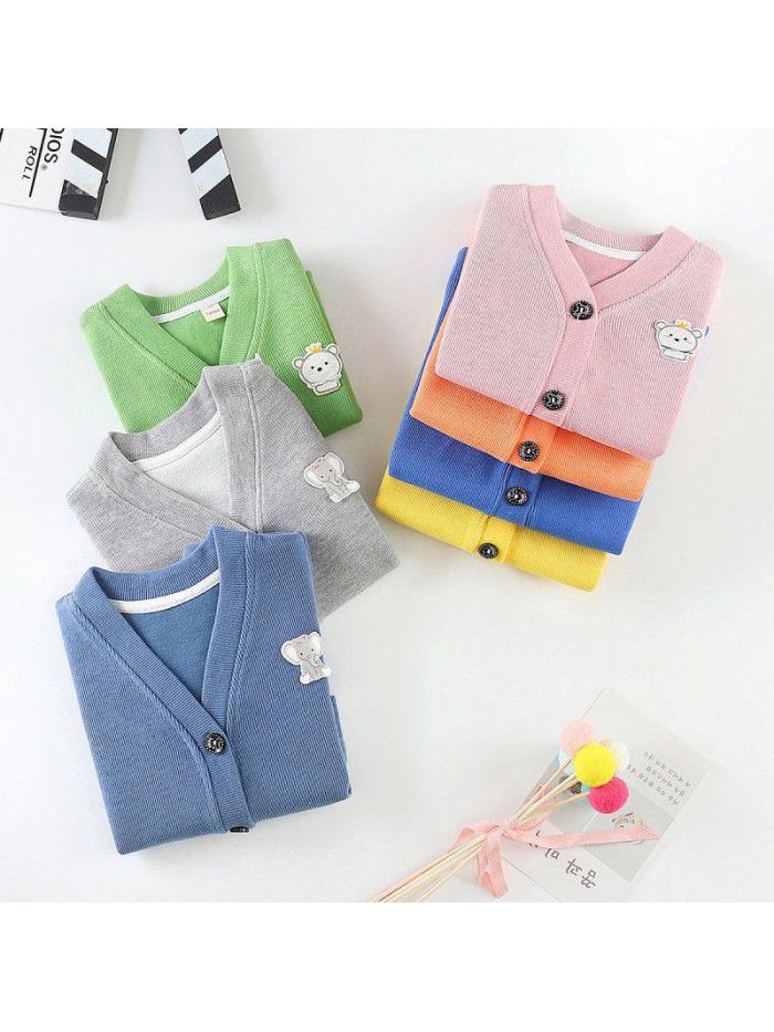 Children's knitwear, boys and girls' autumn and winter clothes, baby coats, baby bottoms, baby sweaters, baby cardigans, spring and autumn 