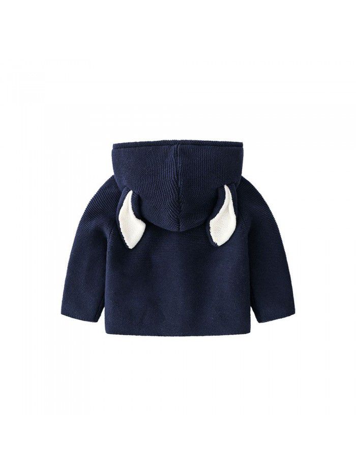 Baby Sweater Autumn and Winter Children's Sweater Baby Rabbit Warm Coat Cute Baby Clothing Knitting