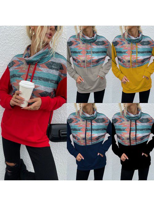 Autumn and Winter New Stacked Collar Pullover Fash...