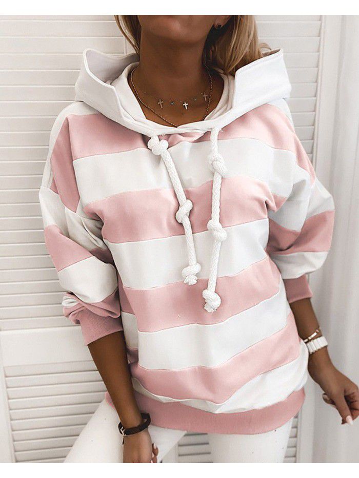 Autumn Thick Stripe Women's Thin Sweater Women's Top