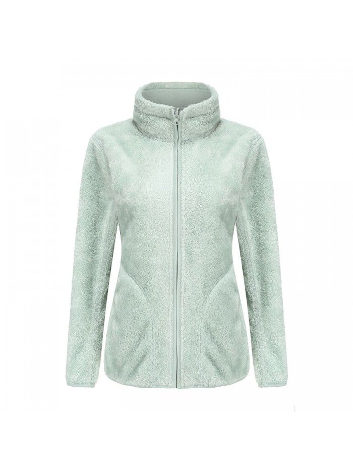 Coral velvet household outer garment worn on both sides for couples in autumn and winter, plush and thickened double faced fleece cardigan jacket for women
