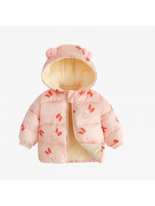 Baby's down cotton jacket, autumn and winter outdo...