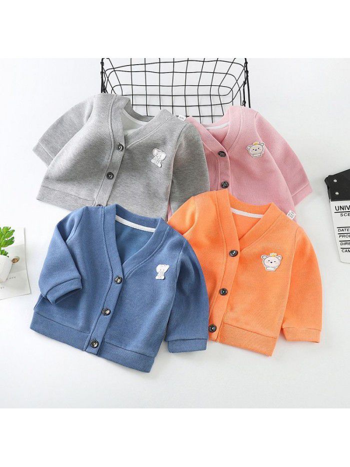 Children's knitwear, boys and girls' autumn and winter clothes, baby coats, baby bottoms, baby sweaters, baby cardigans, spring and autumn 