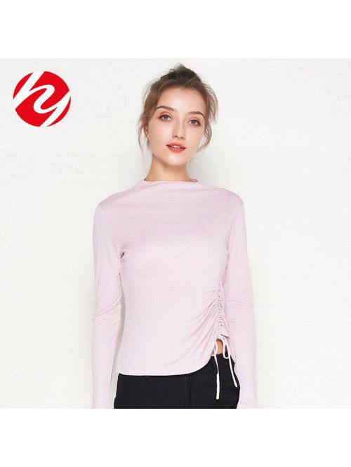 Autumn New Silk Bottom Shirt Women's Long Sleeve T...