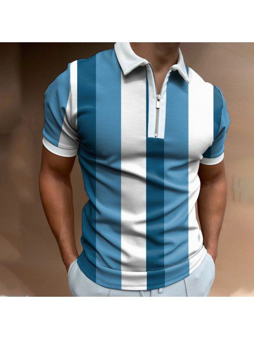 New men's POLO shirt Men's casual short sleeved la...