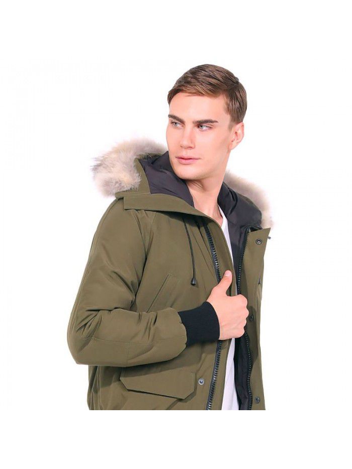 Winter short flying jacket men's down jacket outdoor casual down jacket jacket jacket jacket
