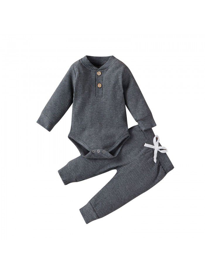 Children's autumn and winter children's clothing, boys and girls' long sleeved jumpsuit, pants bottoming suit 