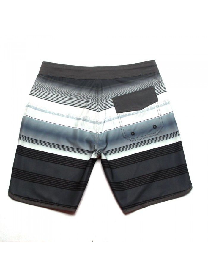 New Men's Elastic Surfing Beach Pants Sports Running Quick Dry Fitness Casual Style Five-point Shorts 