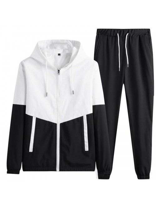 Set men's spring and autumn casual sports set men'...