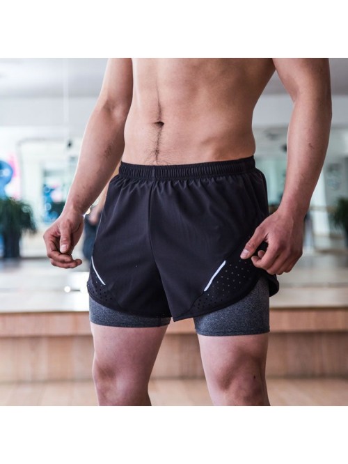 Men's Running Shorts Quick Dried Anti Runout Sport...