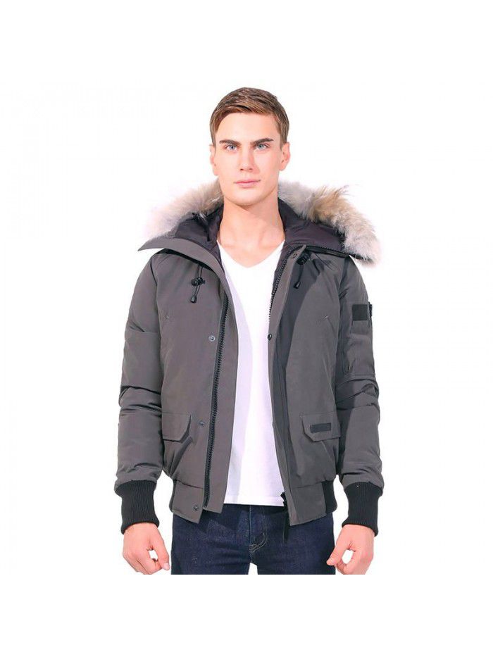 Winter short flying jacket men's down jacket outdoor casual down jacket jacket jacket jacket