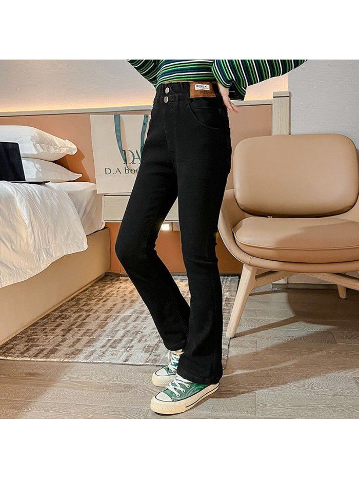 Girls' Jeans Spring New Girls' Fashionable Flare Pants Korean Spring and Autumn Children's Pants 