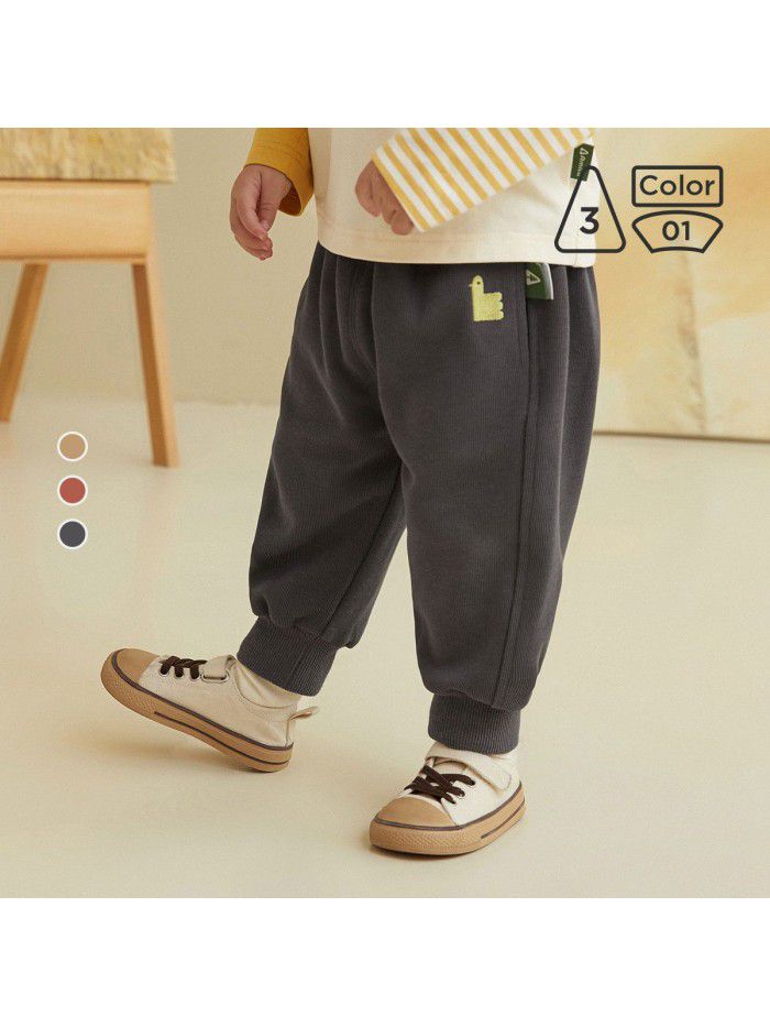 Children's Autumn New Guard Pants Children's Pants Boys' Sports Pants Kindergarten Leggings 