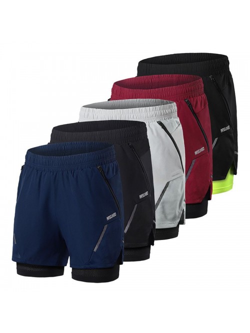 Summer Outdoor Sports Running Fitness Shorts for M...