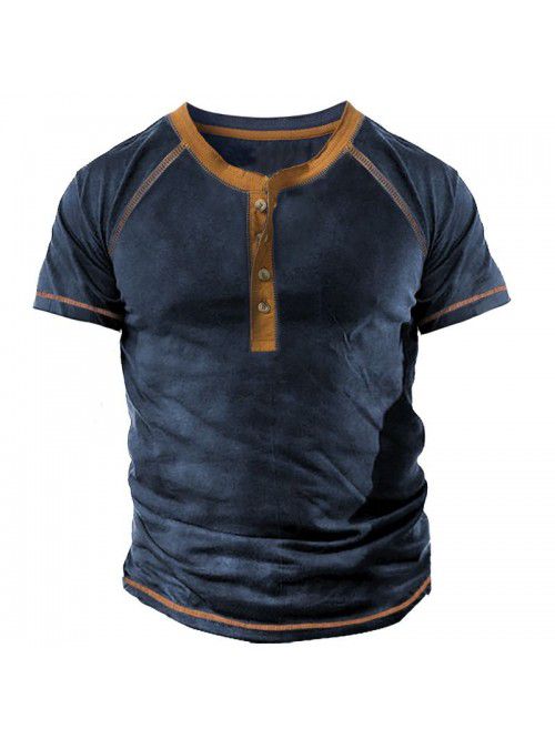 Summer casual T-shirt Men's outdoor retro tactical...