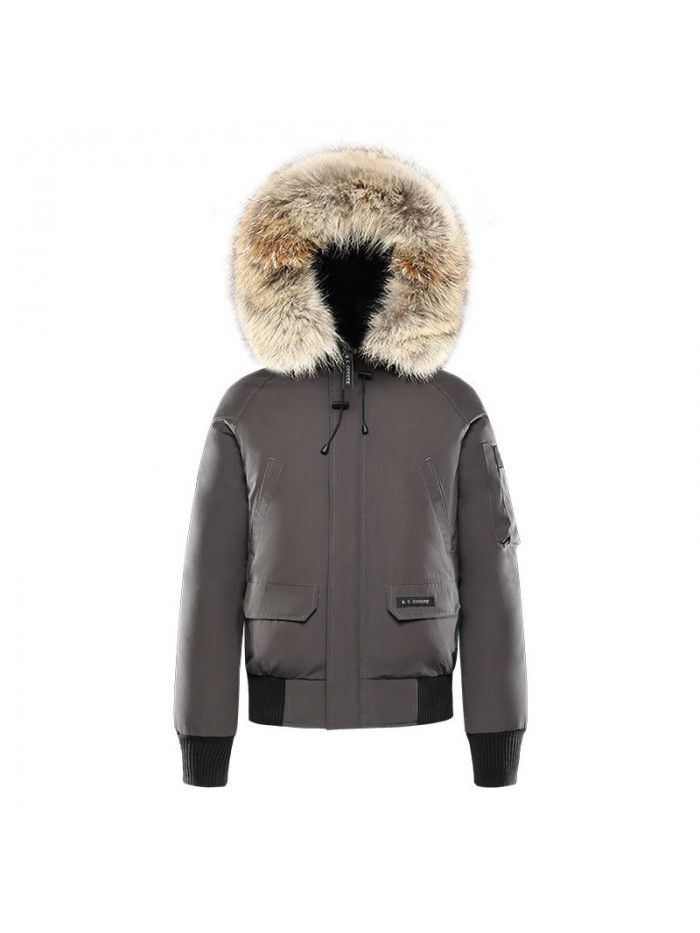 Winter short flying jacket men's down jacket outdoor casual down jacket jacket jacket jacket
