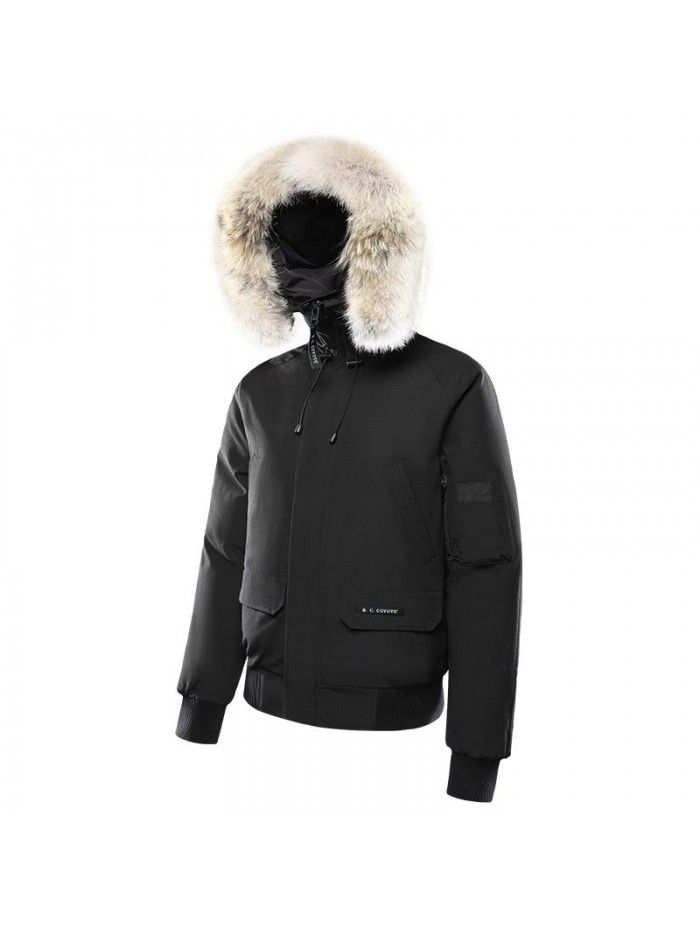 Winter short flying jacket men's down jacket outdoor casual down jacket jacket jacket jacket