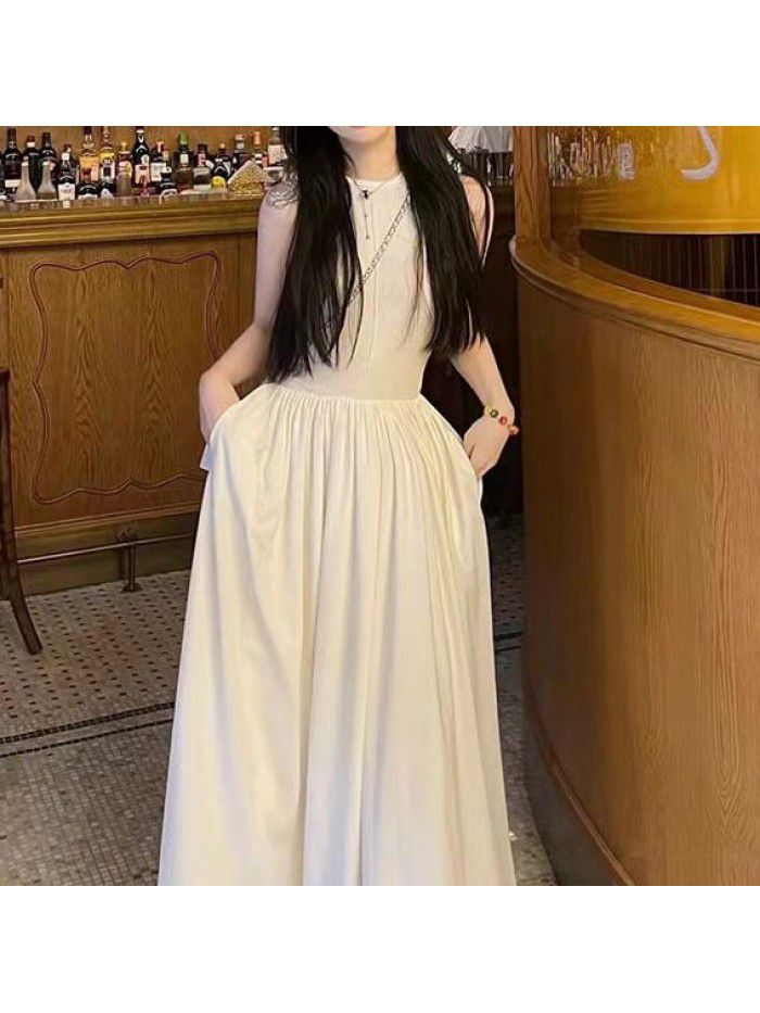 Design Sense Long Skirt Slim Fit Large Swing Dress 