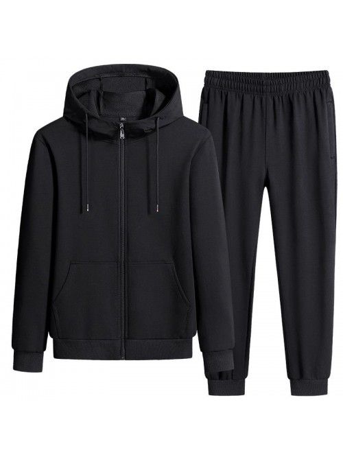 Spring and autumn sports suit men's casual running...