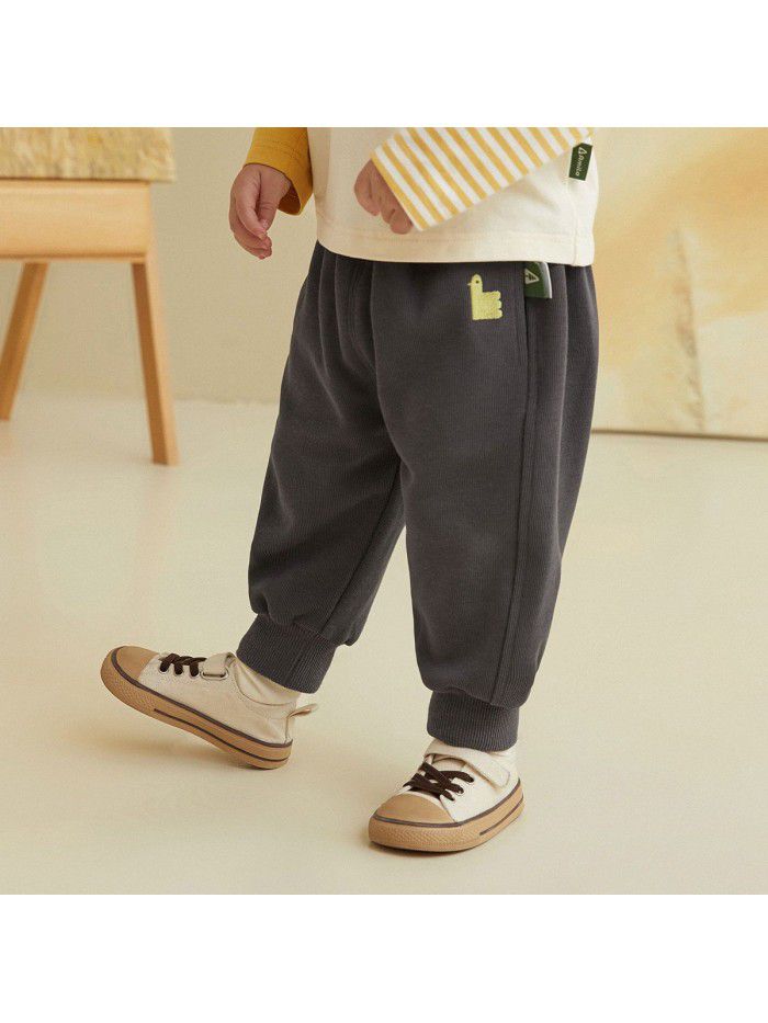 Children's Autumn New Guard Pants Children's Pants Boys' Sports Pants Kindergarten Leggings 