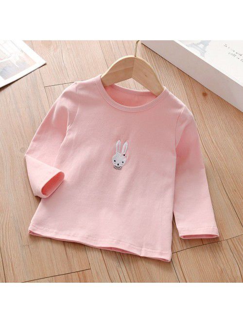 Girls' T-shirt Rabbit Long Sleeve Middle and Littl...