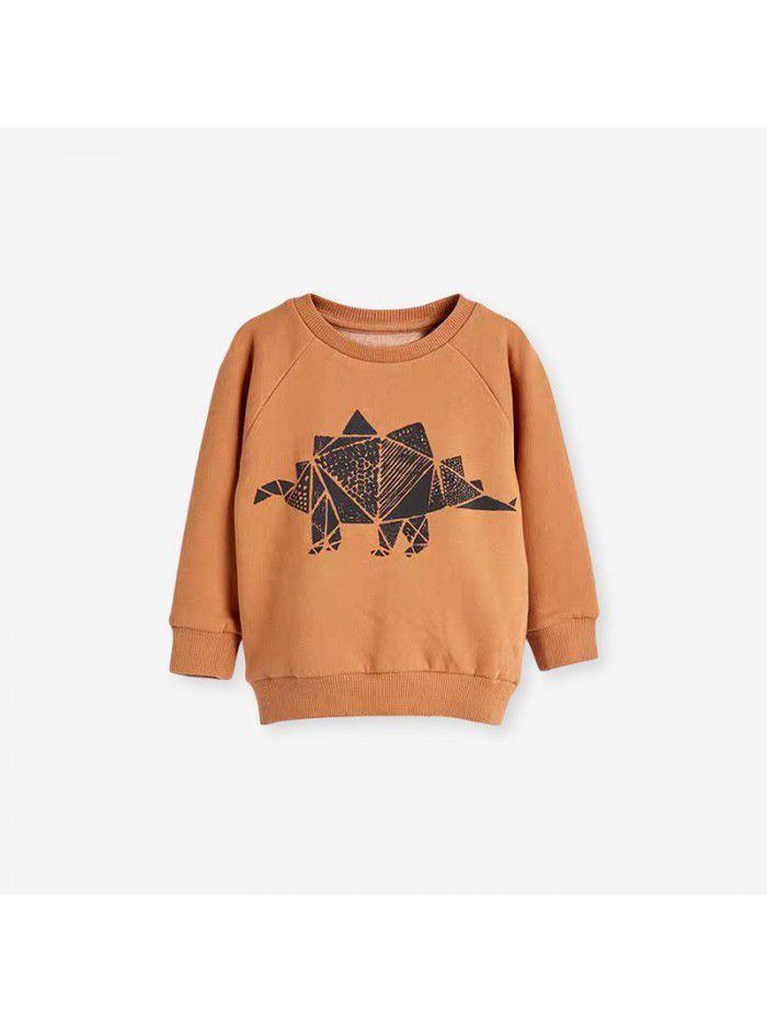 Children's Autumn and Winter Children's Sweater Set Knitted Cartoon Long Sleeve Children's Set Brushed Fleece 