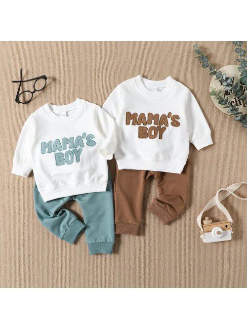 Children's Sweater Set Cotton Boys' Long sleeved B...