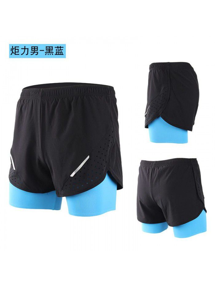 Men's Running Shorts Quick Dried Anti Runout Sports Shorts Fitness Marathon Shorts 