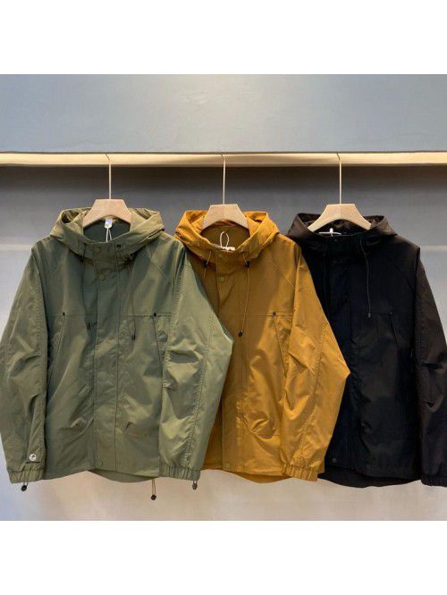 Loose work jacket, men's hooded assault suit, spri...