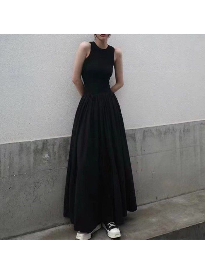 Design Sense Long Skirt Slim Fit Large Swing Dress 