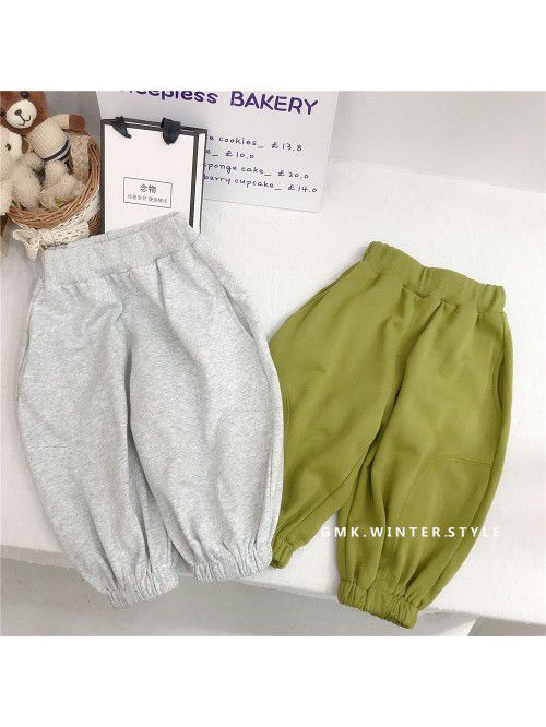 Girls' trousers Spring and autumn outerwear new st...